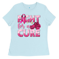 Baby Blue Fight For a Cure Ladies Tee - texasbilliewilder