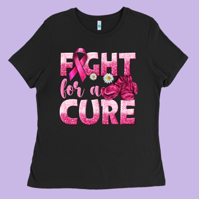 Fight For A Cure Ladies Tee Designed By Texasbilliewilder