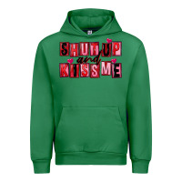 Emerald Shut up and kiss me Urban Hoodie - FaDigitalArtStudio