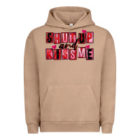 Pigment Burro Shut up and kiss me Urban Hoodie - FaDigitalArtStudio