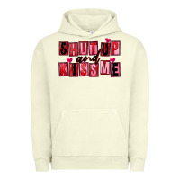 Pigment Pistachio Shut up and kiss me Urban Hoodie - FaDigitalArtStudio