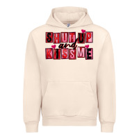 Sandshell Shut up and kiss me Urban Hoodie - FaDigitalArtStudio