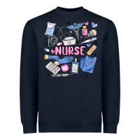 Navy can't talk right now doing nurse stuff Heavyweight Sweatshirt - MaliasSmallBusiness
