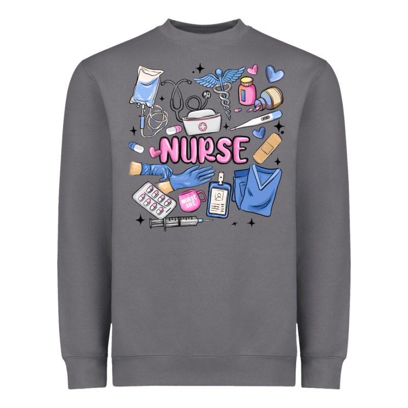 Can't Talk Right Now Doing Nurse Stuff Heavyweight Sweatshirt by MaliasSmallBusiness | Teevron