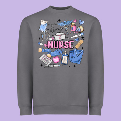 Can't Talk Right Now Doing Nurse Stuff Heavyweight Sweatshirt Designed By Maliassmallbusiness
