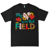 Black my heart is on that field baseball Premium Tee - HRA Design Shop
