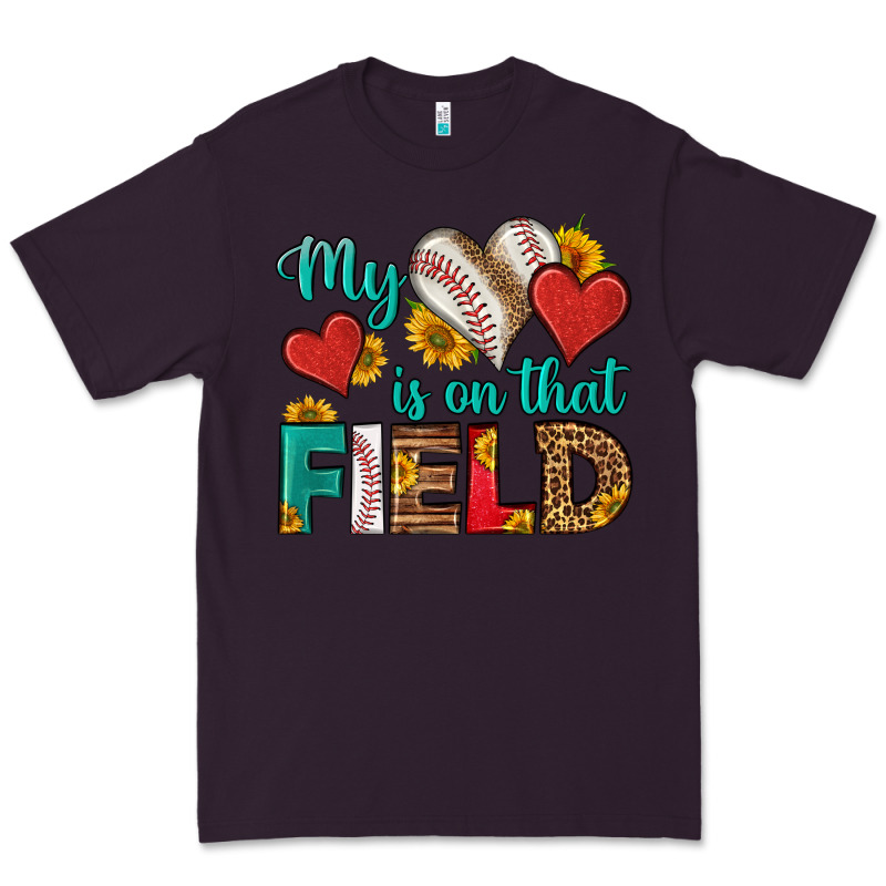 My Heart Is On That Field Baseball Premium Tee by HRA Design Shop | Teevron