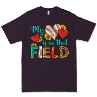 Plum my heart is on that field baseball Premium Tee - HRA Design Shop