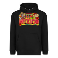 Black Viva Mexico Heavyweight Hoodie - texasbilliewilder