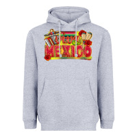 Heather Grey Viva Mexico Heavyweight Hoodie - texasbilliewilder