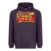 Plum Viva Mexico Heavyweight Hoodie - texasbilliewilder