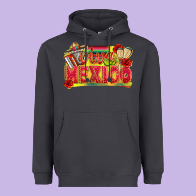 Viva Mexico Heavyweight Hoodie Designed By Texasbilliewilder