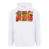 White Viva Mexico Heavyweight Hoodie - texasbilliewilder