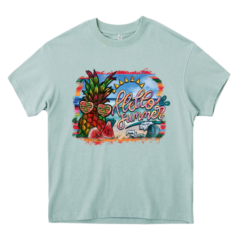 Hello Summer Heavy Core Tee by SublimationCraftShop | Teevron