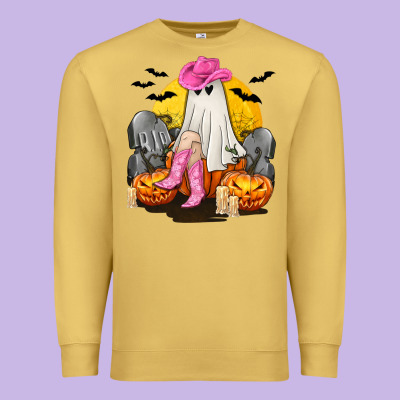 Halloween Cowgirl Costumes Premium Sweatshirt Designed By Texasbilliewilder