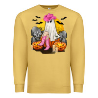 Antique Gold Halloween Cowgirl Costumes Premium Sweatshirt - texasbilliewilder
