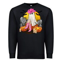 Black Halloween Cowgirl Costumes Premium Sweatshirt - texasbilliewilder