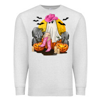 Oatmeal Heather Halloween Cowgirl Costumes Premium Sweatshirt - texasbilliewilder