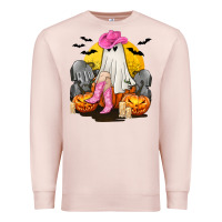 Pale Pink Halloween Cowgirl Costumes Premium Sweatshirt - texasbilliewilder