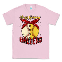 Bubblegum Pink busy raising ballers malia Classic Tee - MaliasSmallBusiness
