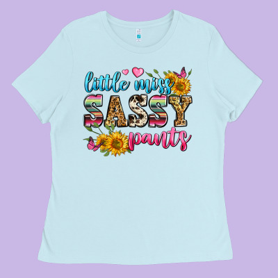 Western Little Miss Sassy Pants Ladies Tee Designed By Zillion Design Studio