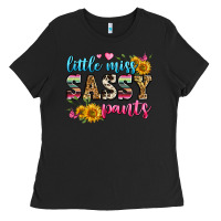 Black western little miss sassy pants Ladies Tee - Zillion Design Studio