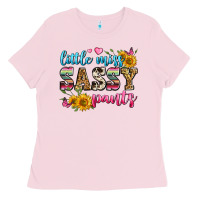 Bubblegum Pink western little miss sassy pants Ladies Tee - Zillion Design Studio