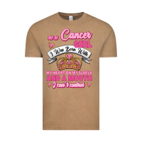 Vintage Coffee As A Cancer Girl I Was Born With My Heart On My Sleeve And A Mouth Vintage Tee - Jasminsmagicworld