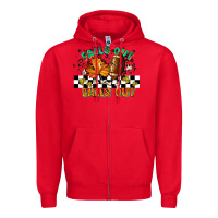 Red falls out balls out Zipper Hoodie - LillyAllenDesigns