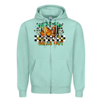 Seafoam falls out balls out Zipper Hoodie - LillyAllenDesigns