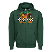 Sports Green falls out balls out Zipper Hoodie - LillyAllenDesigns