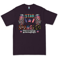 Plum star spangled hammered Premium Tee - CowhideDigitalArt