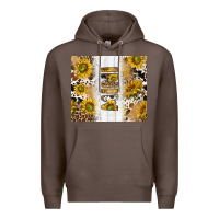 Coffee western mother's day mini with cowhide and sunflowers tumbler tbs Premium Hoodie - TumblerDesignByShophia