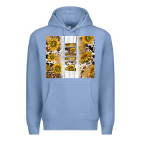 Colony Blue western mother's day mini with cowhide and sunflowers tumbler tbs Premium Hoodie - TumblerDesignByShophia