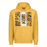 Mustard western mother's day mini with cowhide and sunflowers tumbler tbs Premium Hoodie - TumblerDesignByShophia