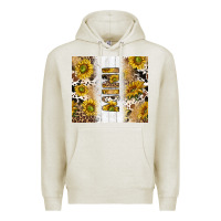 Oatmeal Heather western mother's day mini with cowhide and sunflowers tumbler tbs Premium Hoodie - TumblerDesignByShophia