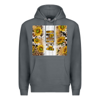 Rock western mother's day mini with cowhide and sunflowers tumbler tbs Premium Hoodie - TumblerDesignByShophia