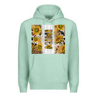 Seafoam western mother's day mini with cowhide and sunflowers tumbler tbs Premium Hoodie - TumblerDesignByShophia