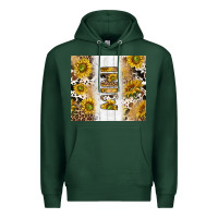 Sports Green western mother's day mini with cowhide and sunflowers tumbler tbs Premium Hoodie - TumblerDesignByShophia