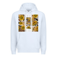 White western mother's day mini with cowhide and sunflowers tumbler tbs Premium Hoodie - TumblerDesignByShophia