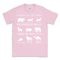 Bubblegum Pink Animals Of The World Classic Tee - Bettercallsaul