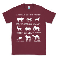 Burgundy Animals Of The World Classic Tee - Bettercallsaul