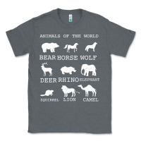 Charcoal Heather Animals Of The World Classic Tee - Bettercallsaul