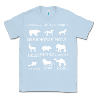 Dusty Blue Animals Of The World Classic Tee - Bettercallsaul