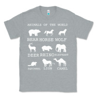 Heather Grey Animals Of The World Classic Tee - Bettercallsaul