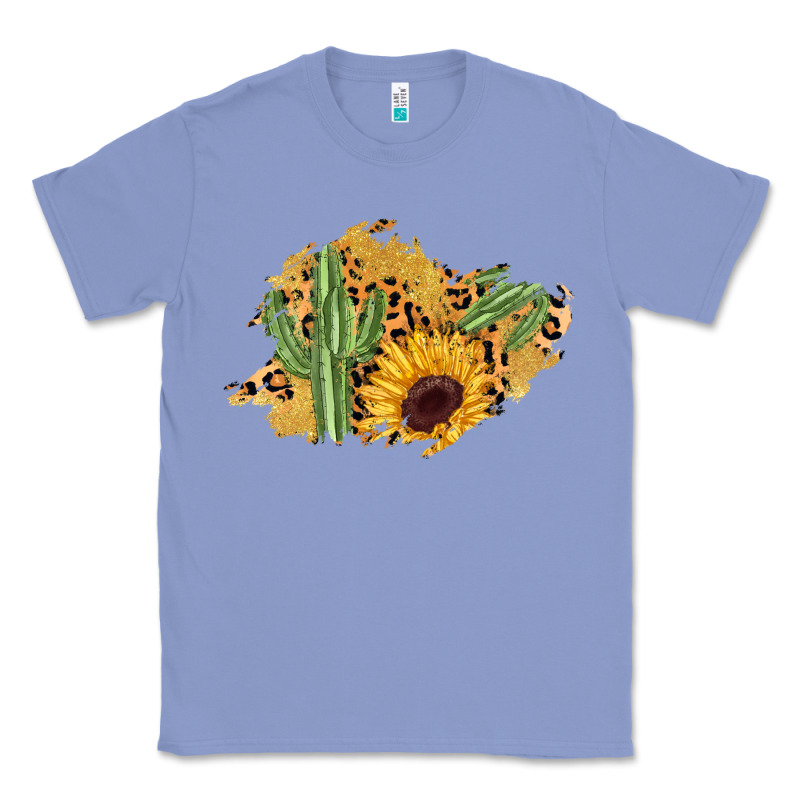 Cactus Leopard Sunflower Glitter  Patch Classic Tee by AdoDesignShop | Teevron