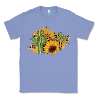 Colony Blue cactus leopard sunflower glitter  patch Classic Tee - AdoDesignShop