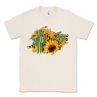 Natural cactus leopard sunflower glitter  patch Classic Tee - AdoDesignShop