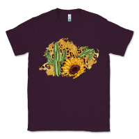 Plum cactus leopard sunflower glitter  patch Classic Tee - AdoDesignShop