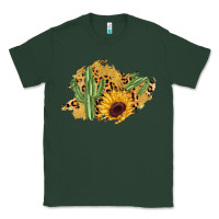Sports Green cactus leopard sunflower glitter  patch Classic Tee - AdoDesignShop